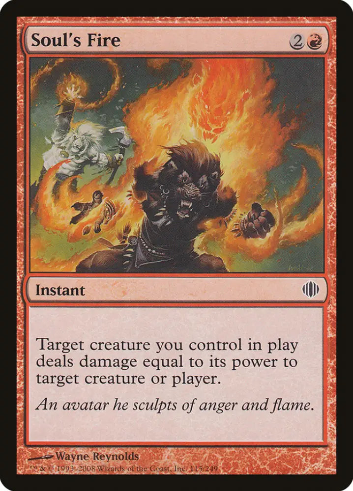 Soul’s Fire [Shards of Alara] - MTG Single
