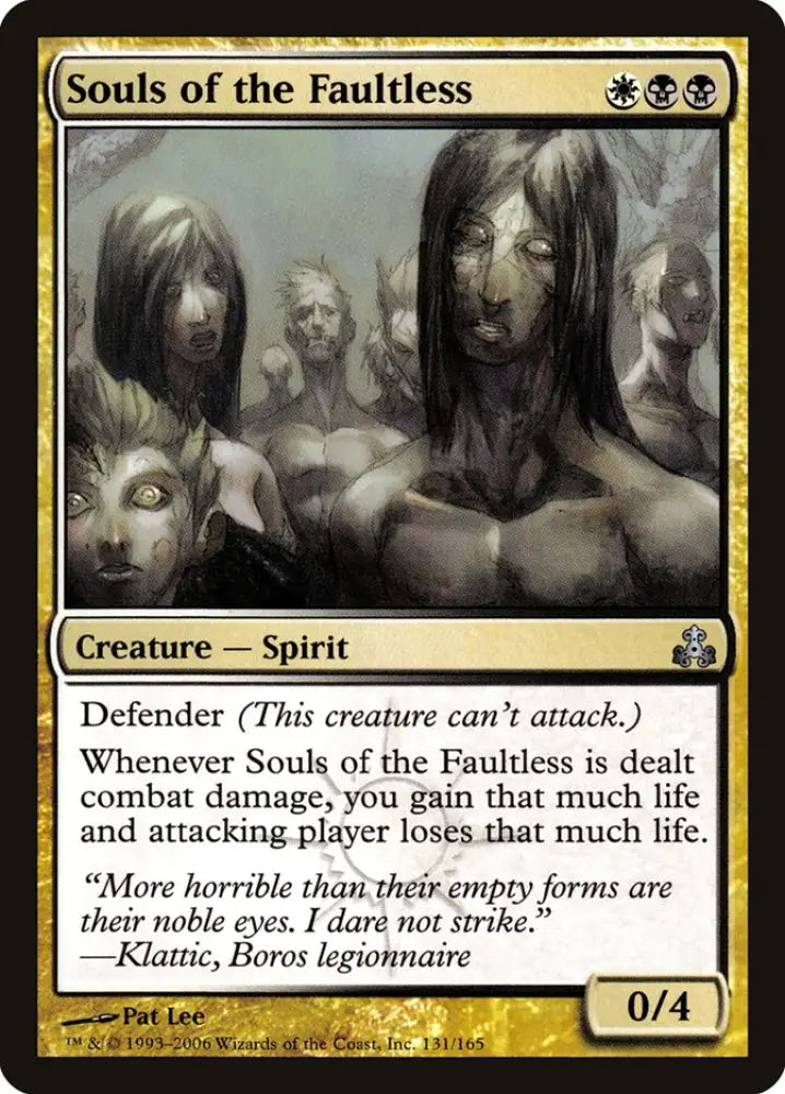 Souls of the Faultless [Guildpact] - MTG Single