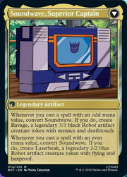 Soundwave Sonic Spy // Soundwave Superior Captain [Transformers] - MTG Single