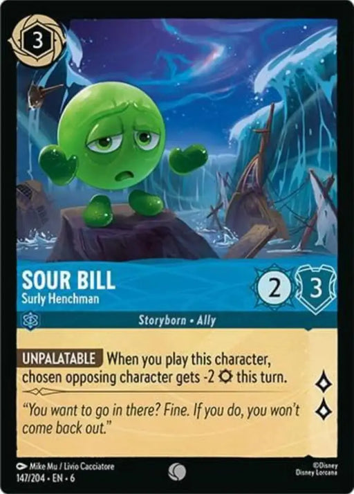 Sour Bill - Surly Henchman (147/204) [Azurite Sea] - Lorcana Single