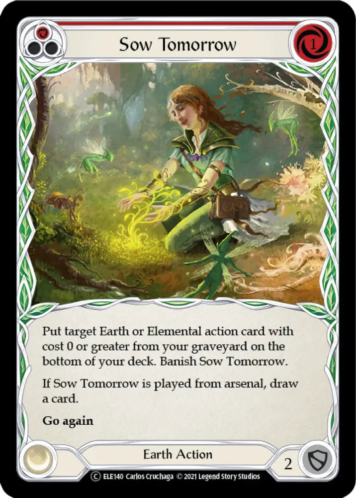Sow Tomorrow (Red) [Tales of Aria Unlimited] Unlimited Rainbow Foil - Flesh And Blood Single
