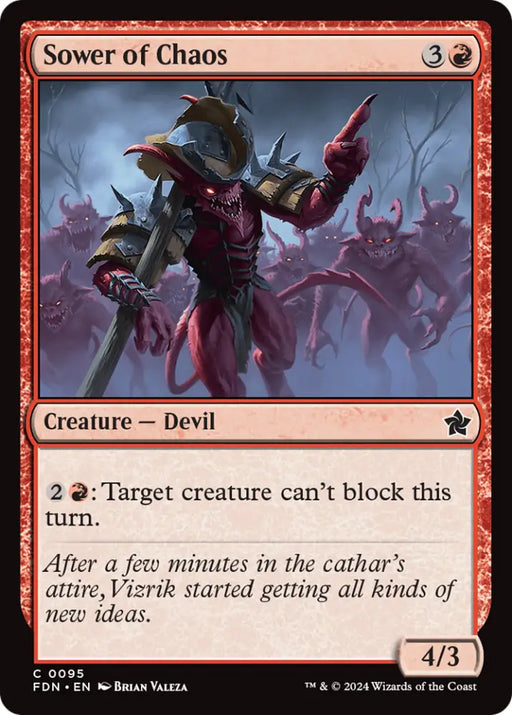 Sower of Chaos [Foundations] - MTG Single