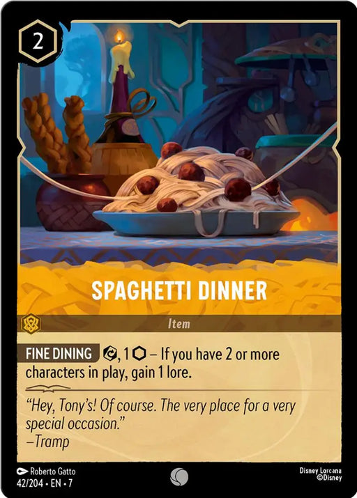 Spaghetti Dinner (42/204) [Archazia’s Island] - Lorcana Single