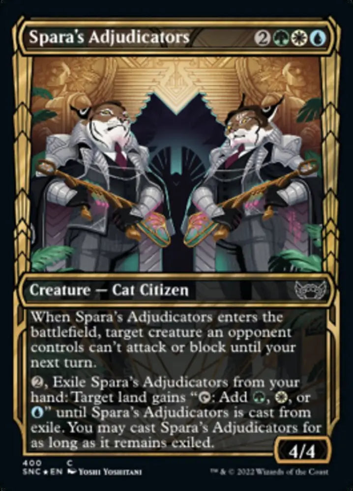 Spara’s Adjudicators (Showcase Golden Age Gilded Foil) [Streets of New Capenna] - MTG Single