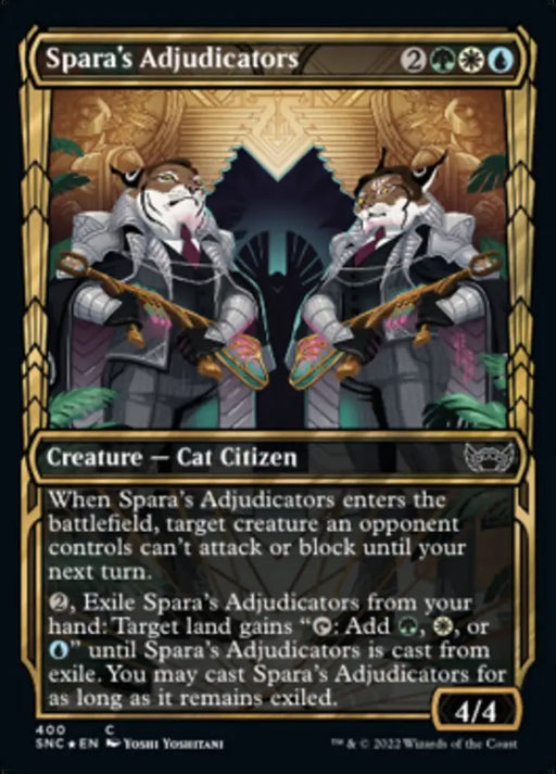 Spara’s Adjudicators (Showcase Golden Age Gilded Foil) [Streets of New Capenna] - MTG Single