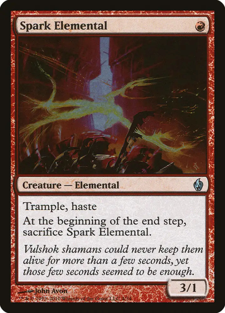 Spark Elemental [Premium Deck Series: Fire and Lightning] - MTG Single