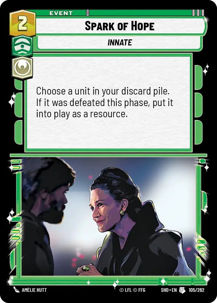 Spark of Hope (105/262) [Shadows of the Galaxy] - Star Wars: Unlimited Single