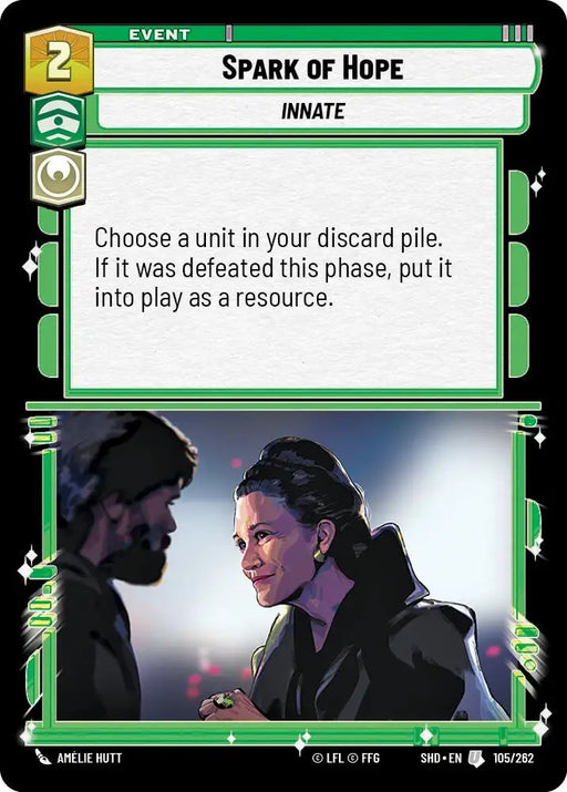 Spark of Hope (105/262) [Shadows of the Galaxy] - Star Wars: Unlimited Single