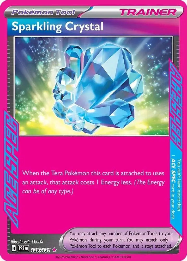 Sparkling Crystal (129/131) [Scarlet & Violet: Prismatic Evolutions] - Pokemon Single