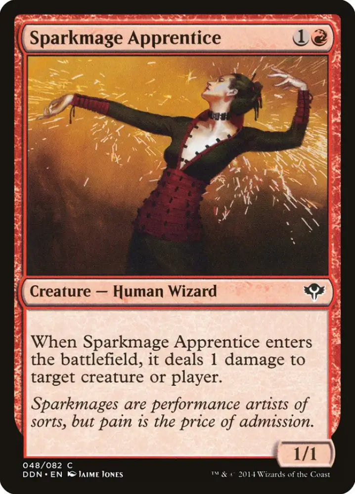 Sparkmage Apprentice [Duel Decks: Speed vs. Cunning] - MTG Single