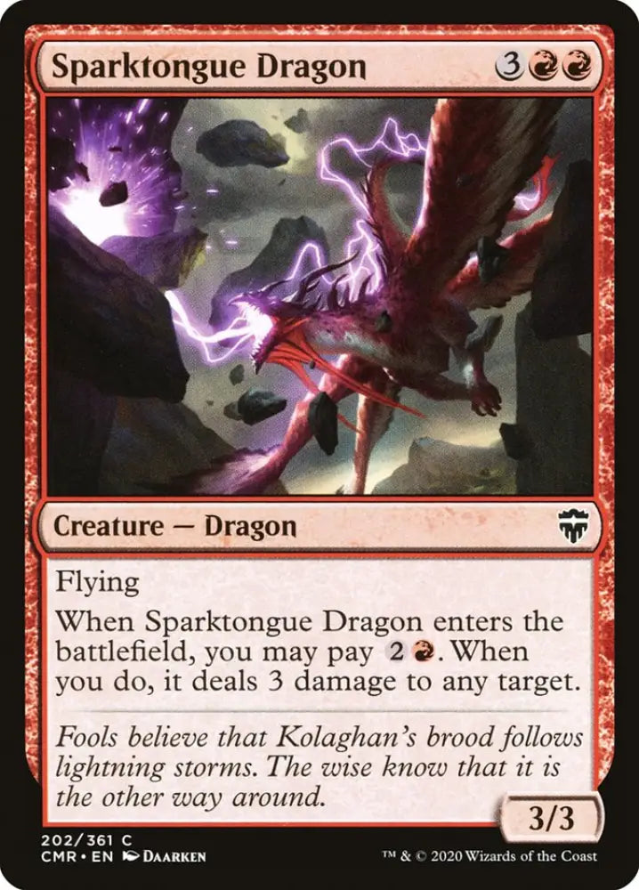 Sparktongue Dragon [Commander Legends] - MTG Single
