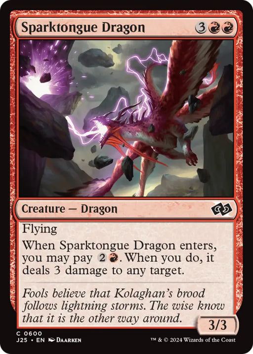 Sparktongue Dragon [Foundations Jumpstart] - MTG Single