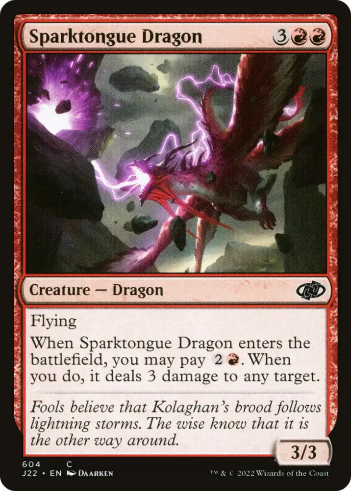 Sparktongue Dragon [Jumpstart 2022] - MTG Single
