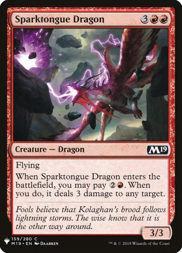 Sparktongue Dragon [Mystery Booster] - MTG Single
