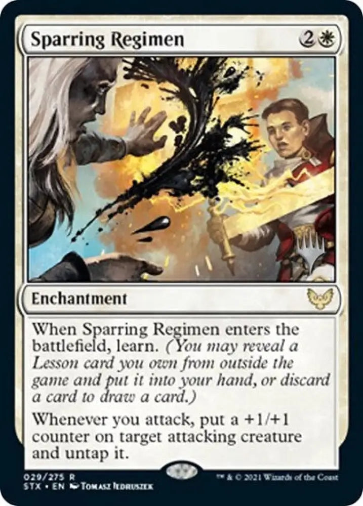 Sparring Regimen (Promo Pack) [Strixhaven: School of Mages Promos] - MTG Single