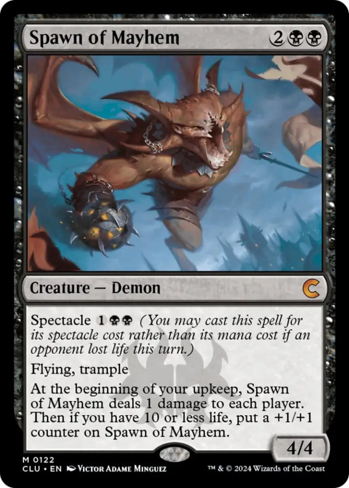 Spawn of Mayhem [Ravnica: Clue Edition] - MTG Single