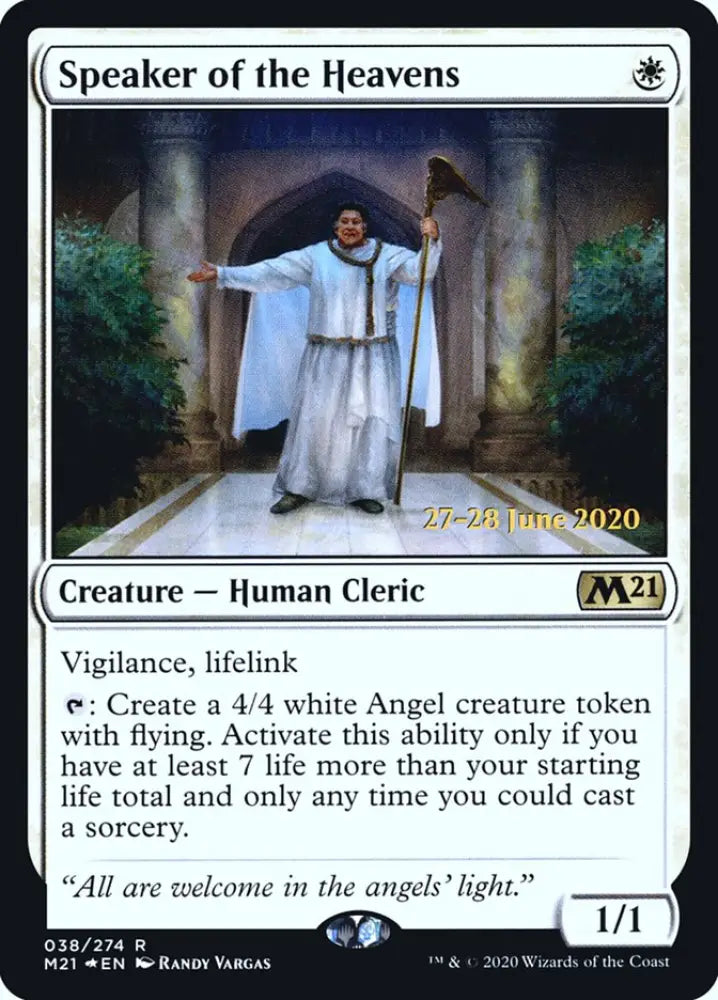 Speaker of the Heavens [Core Set 2021 Prerelease Promos] - MTG Single