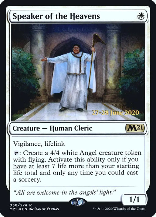 Speaker of the Heavens [Core Set 2021 Prerelease Promos] - MTG Single