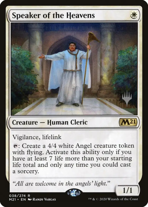 Speaker of the Heavens (Promo Pack) [Core Set 2021 Promos] - MTG Single