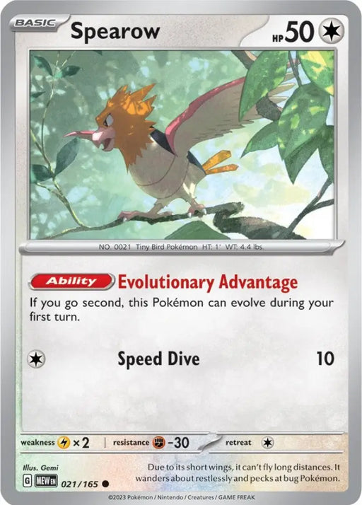 Spearow (021/165) [Scarlet & Violet 151] - Pokemon Single