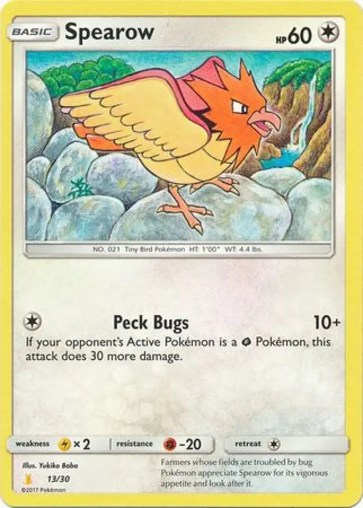 Spearow (13/30) [Sun & Moon: Trainer Kit - Alolan Raichu] - Pokemon Single