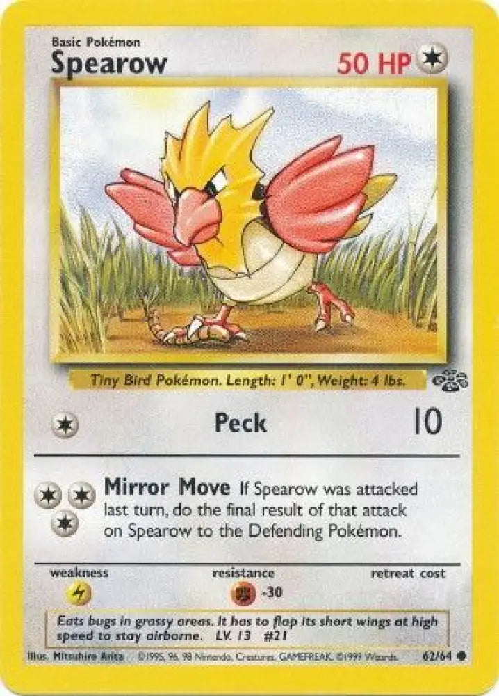 Spearow (62/64) [Jungle Unlimited] - Pokemon Single