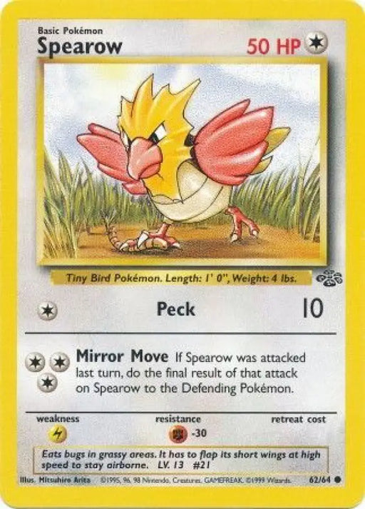 Spearow (62/64) [Jungle Unlimited] - Pokemon Single