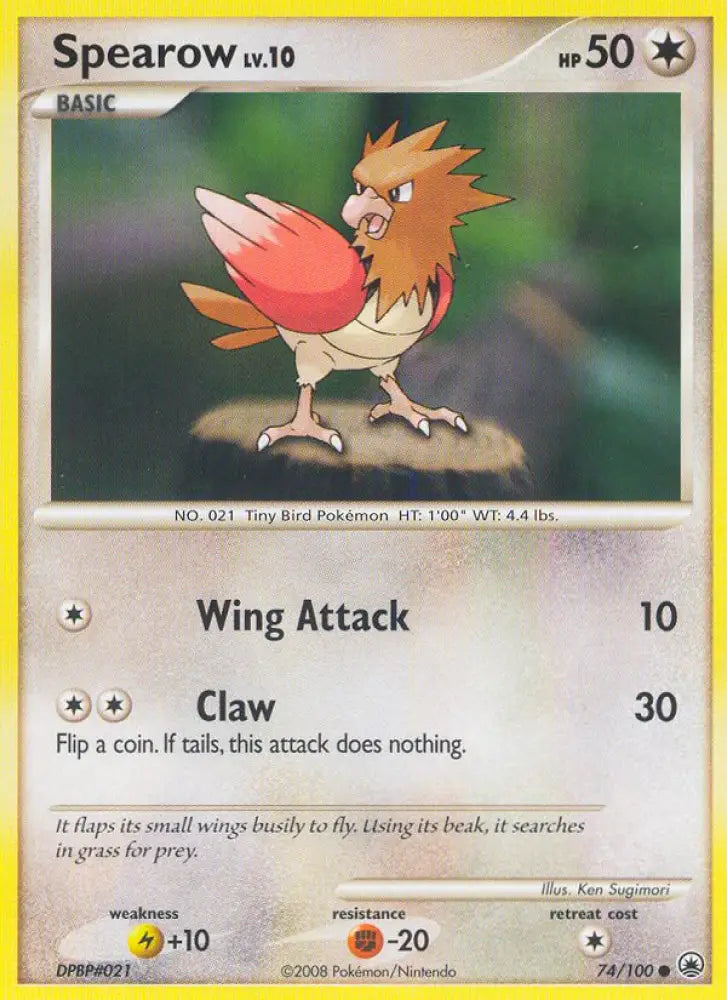 Spearow (74/100) [Diamond & Pearl: Majestic Dawn] - Pokemon Single