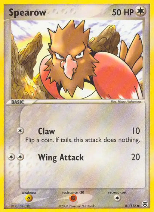 Spearow (81/112) [EX: FireRed & LeafGreen] - Pokemon Single