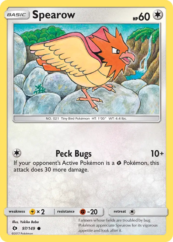 Spearow (97/149) [Sun & Moon: Base Set] - Pokemon Single