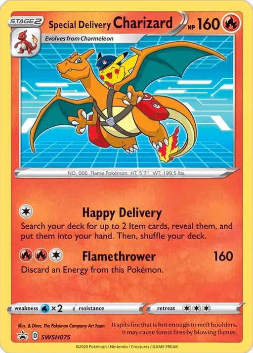 Special Delivery Charizard (SWSH075) [Sword & Shield: Black Star Promos] - Pokemon Single