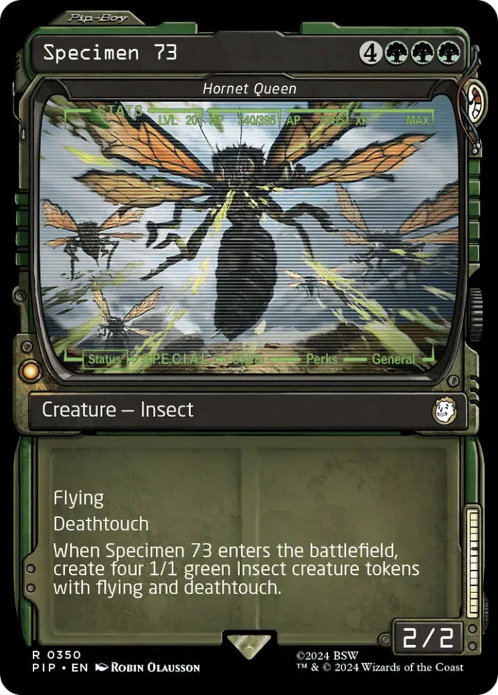 Specimen 73 - Hornet Queen (Showcase) [Fallout] - MTG Single