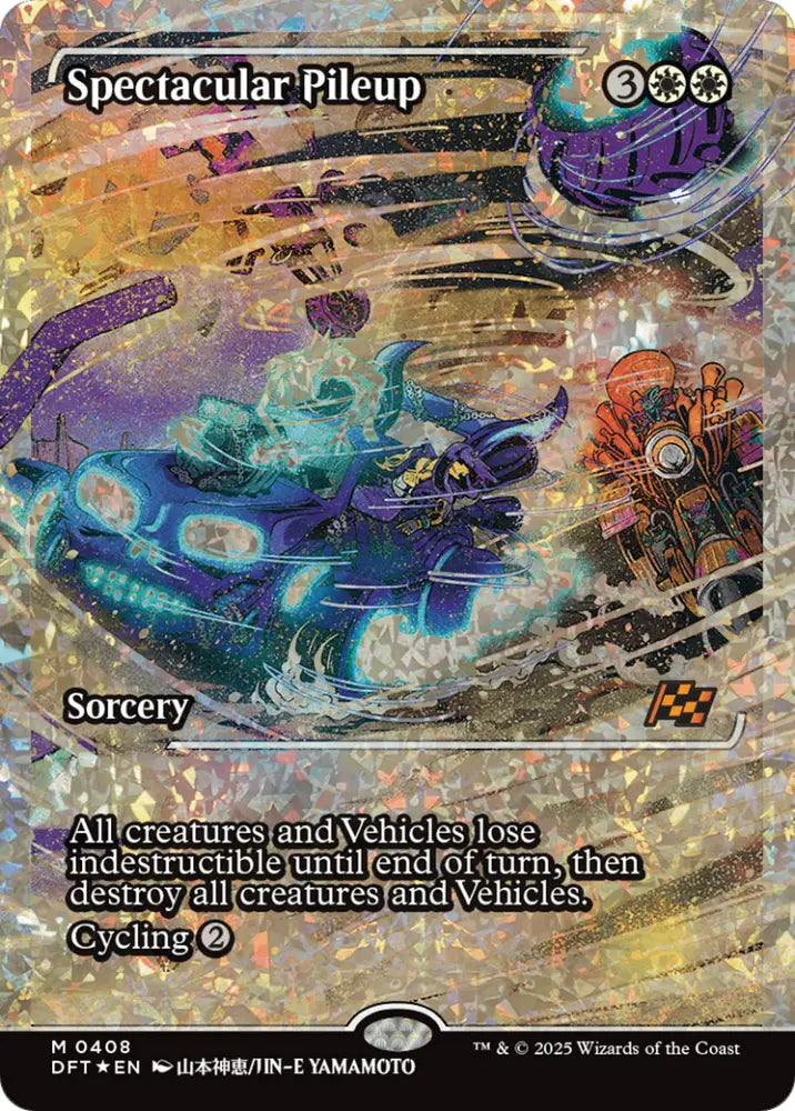 Spectacular Pileup (Showcase) (Fracture Foil) [Aetherdrift] - MTG Single