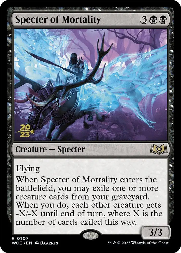 Specter of Mortality [Wilds of Eldraine Prerelease Promos] - MTG Single