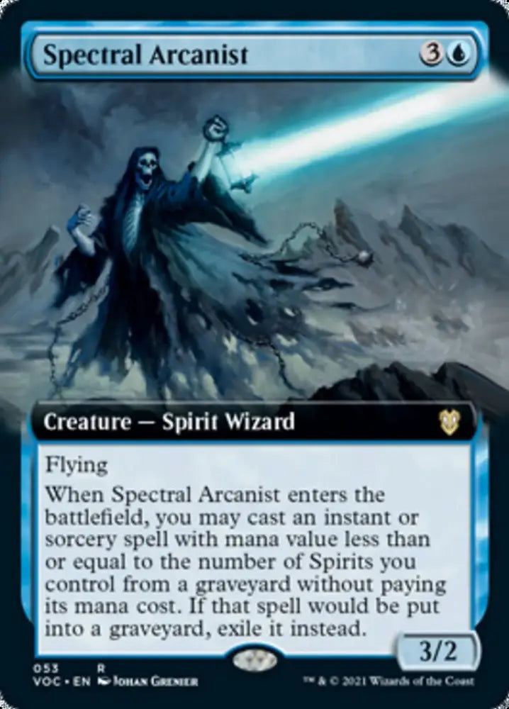 Spectral Arcanist (Extended Art) [Innistrad: Crimson Vow Commander] - MTG Single