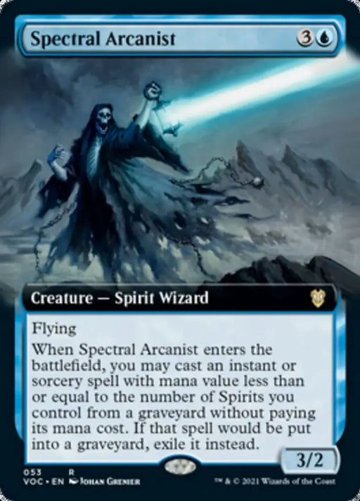 Spectral Arcanist (Extended Art) [Innistrad: Crimson Vow Commander] - MTG Single
