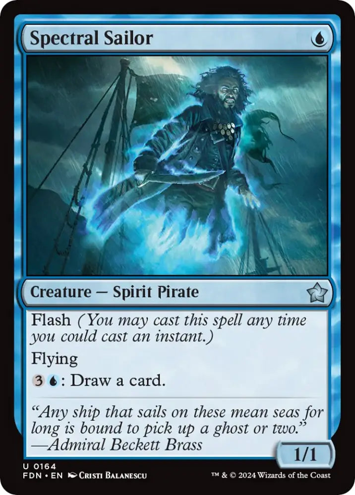 Spectral Sailor [Foundations] - MTG Single