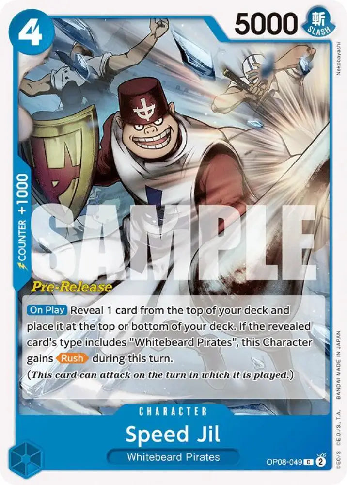 Speed Jil (OP08-049) [Two Legends Pre-Release Cards]