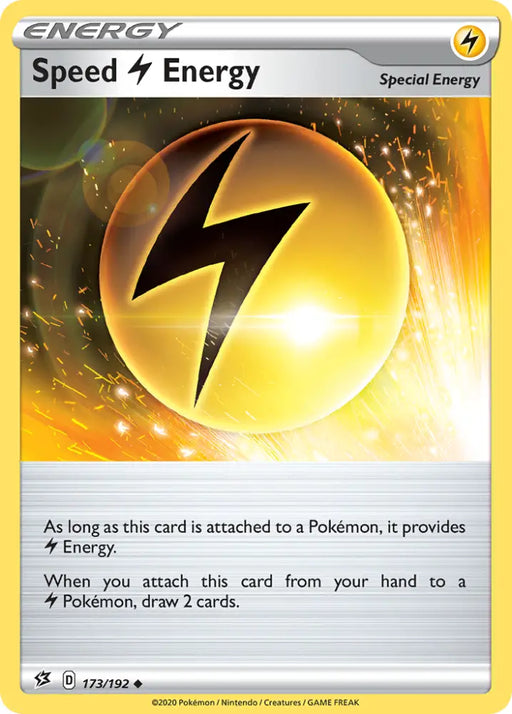 Speed Lightning Energy (173/192) [Sword & Shield: Rebel Clash] - Pokemon Single