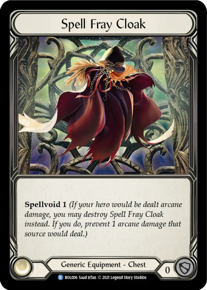 Spell Fray Cloak [Monarch Blitz Deck] - Flesh And Blood Single