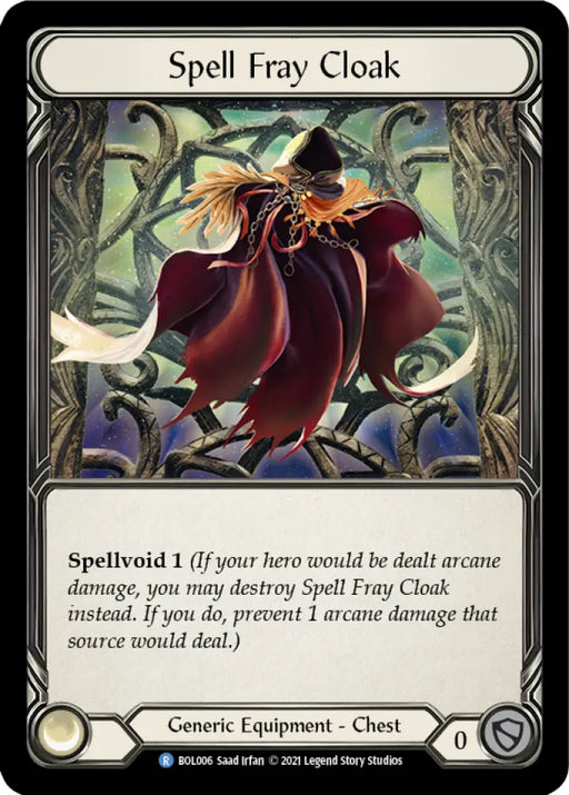 Spell Fray Cloak [Monarch Blitz Deck] - Flesh And Blood Single