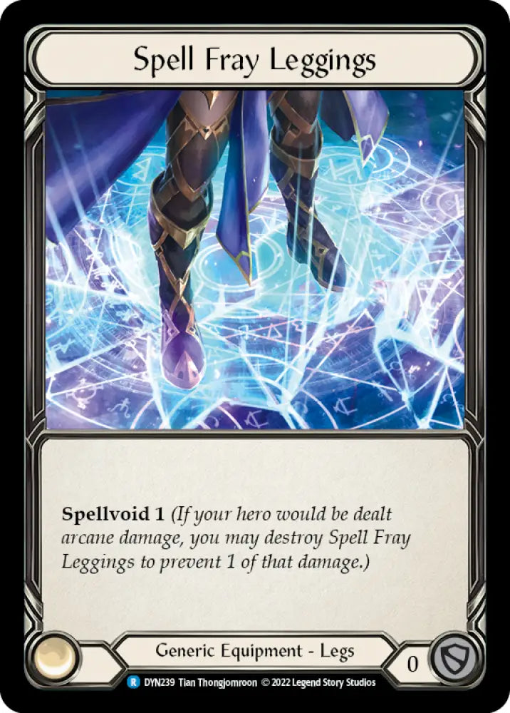 Spell Fray Leggings [Dynasty] Cold Foil - Flesh And Blood Single