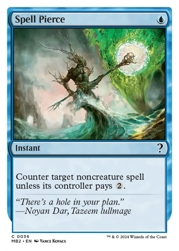 Spell Pierce (White Border) [Mystery Booster 2] - MTG Single