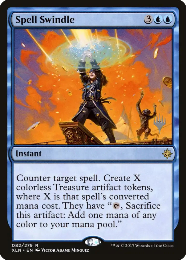 Spell Swindle (Promo Pack) [Ixalan Promos] - MTG Single