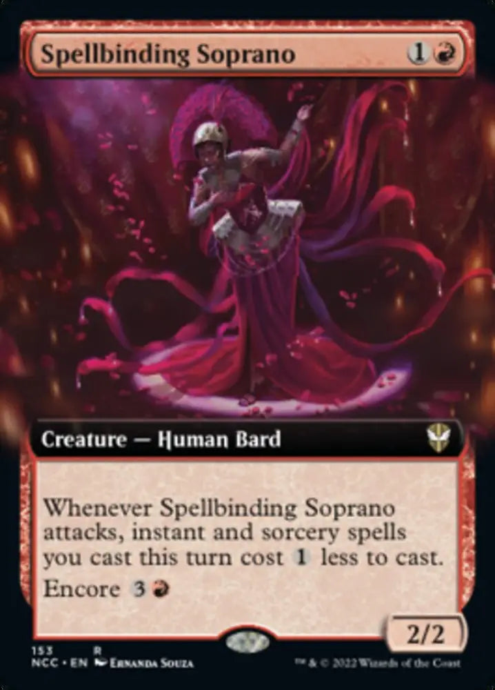 Spellbinding Soprano (Extended Art) [Streets of New Capenna Commander] - MTG Single
