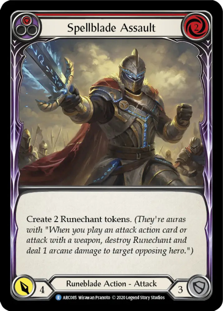 Spellblade Assault (Red) [Arcane Rising Unlimited] Unlimited Normal - Flesh And Blood Single