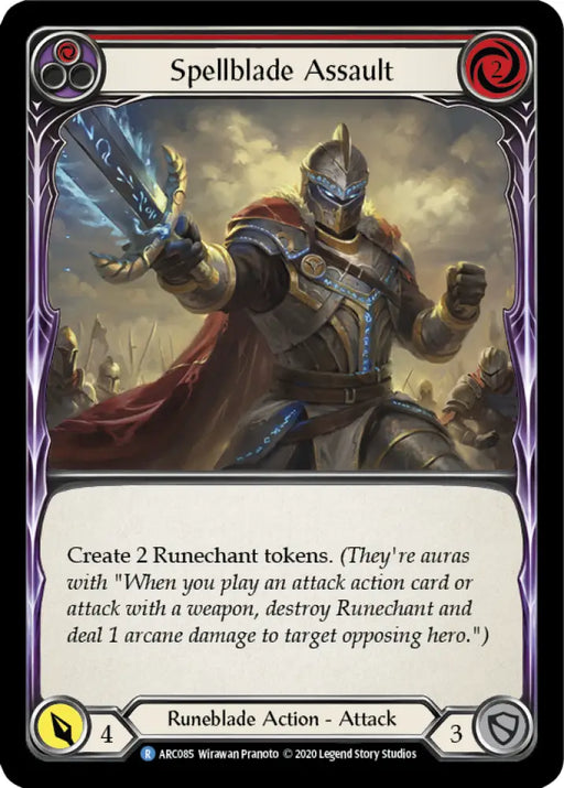 Spellblade Assault (Red) [Arcane Rising Unlimited] Unlimited Normal - Flesh And Blood Single