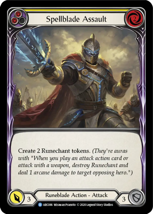 Spellblade Assault (Yellow) [Arcane Rising Unlimited] Unlimited Normal - Flesh And Blood Single