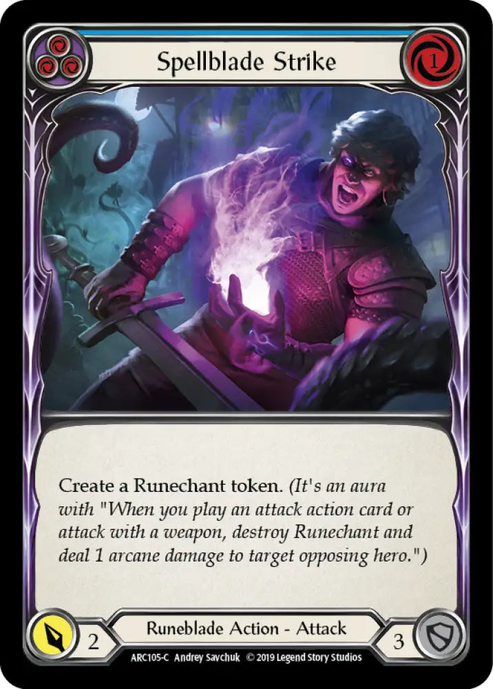Spellblade Strike (Blue) [Arcane Rising 1st Edition] 1st Edition Normal - Flesh And Blood Single