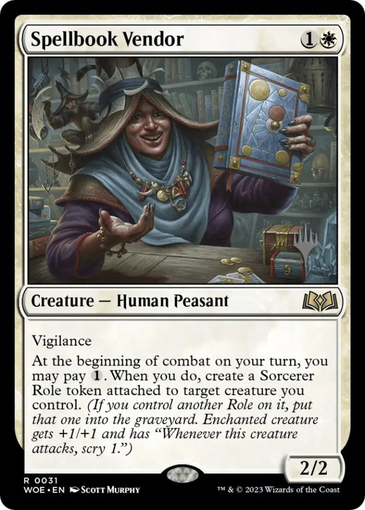 Spellbook Vendor (Promo Pack) [Wilds of Eldraine Promos] - MTG Single